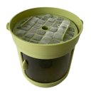 Ver imagem 6 de Balde Forma de Gelo Recipiente Pegador Tampa Alça Dispenser Reservatorio Casa Reuniao Entretenimento