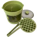 Ver imagem 3 de Balde Forma de Gelo Recipiente Pegador Tampa Alça Dispenser Reservatorio Casa Reuniao Entretenimento