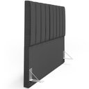 Ver imagem 2 de Cabeceira Cama Box Casal Queen 160 Cm Preto Metalizado