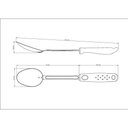 Ver imagem 3 de Colher para Servir Tramontina Utilitá em Aço Inox com Cabo de Polipropileno Vermelho Tramontina