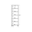 Ver imagem 3 de Estante Livreiro Ditália Aspen 2 Porta Vidro Carvalho CD-308