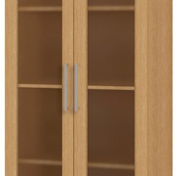 Estante Livreiro Ditália Aspen 2 Porta Vidro Carvalho CD-308 - 6