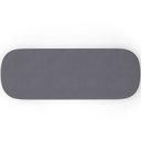 Ver imagem 5 de Cabeceira Cama Box Casal 160cm Lanna com Puff Recamier Doha W01 Suede Cinza - Lyam Decor