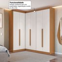 Ver imagem 6 de Guarda-Roupa Casal Modulado Andorra 6 Portas 6 Gavetas Freijó/Branco - Pnr Móveis