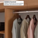 Ver mais imagens de Guarda-Roupa Casal Modulado Andorra 6 Portas 6 Gavetas Freijó/Branco - Pnr Móveis