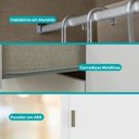 Ver imagem 4 de Guarda-roupa Solteiro 2 Portas de Correr 2 Gavetas Branco Carraro