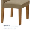 Ver imagem 7 de Conjunto Sala de Jantar Mesa 120x80cm Tampo Mdf/vidro com 4 Cadeiras Espanha Yescasa