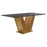 Conjunto Sala de Jantar Mesa 120x80cm Tampo Mdf/vidro com 4 Cadeiras Espanha Yescasa - 10