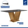 Conjunto Sala de Jantar Mesa 120x80cm Tampo Mdf/vidro com 4 Cadeiras Espanha Yescasa - 2