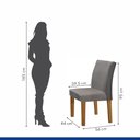 Ver mais imagens de Conjunto Sala de Jantar Mesa 120x80cm Tampo Mdf/vidro com 4 Cadeiras Espanha Yescasa