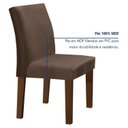 Ver imagem 6 de Conjunto Sala de Jantar Mesa 120x80cm Tampo MDF/Vidro com 4 Cadeiras Espanha Yescasa