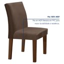 Ver imagem 5 de Conjunto Sala de Jantar Mesa 120x80cm Tampo Mdf/vidro com 4 Cadeiras Espanha Yescasa