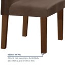Ver mais imagens de Conjunto Sala de Jantar Mesa 120x80cm Tampo MDF/Vidro com 4 Cadeiras Espanha Yescasa