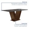 Conjunto Sala de Jantar Mesa 120x80cm Tampo Mdf/vidro com 4 Cadeiras Espanha Yescasa - 4
