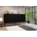 Ver imagem 1 de Aparador Buffet 5 Portas Preto Casa Moderna