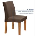 Ver imagem 5 de Conjunto Sala de Jantar Mesa 120x80cm Tampo MDF/Vidro com 4 Cadeiras Espanha Yescasa
