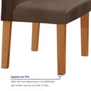 Ver imagem 7 de Conjunto Sala de Jantar Mesa 120x80cm Tampo MDF/Vidro com 4 Cadeiras Espanha Yescasa