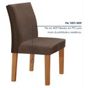 Ver imagem 6 de Conjunto Sala de Jantar Mesa 120x80cm Tampo MDF/Vidro com 4 Cadeiras Espanha Yescasa