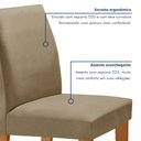 Ver imagem 6 de Conjunto Sala de Jantar Mesa 120x80cm Tampo MDF/Vidro com 4 Cadeiras Espanha Yescasa