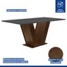 Conjunto Sala de Jantar 1 Mesa 120x80cm Tampo MDF com 4 Cadeiras Espanha Yescasa - 3