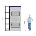 Ver imagem 5 de Cama Infantil Articulada CM8013  4 Prateleiras 2 Nichos 128,5x198,5x193cm