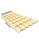 Ver imagem 4 de Telha Colonial PVC 2,30x0,86cm 05 Ondas Permatti
