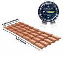 Ver imagem 4 de Telha Colonial PVC 3,28x0,86cm 5 Ondas Permatti