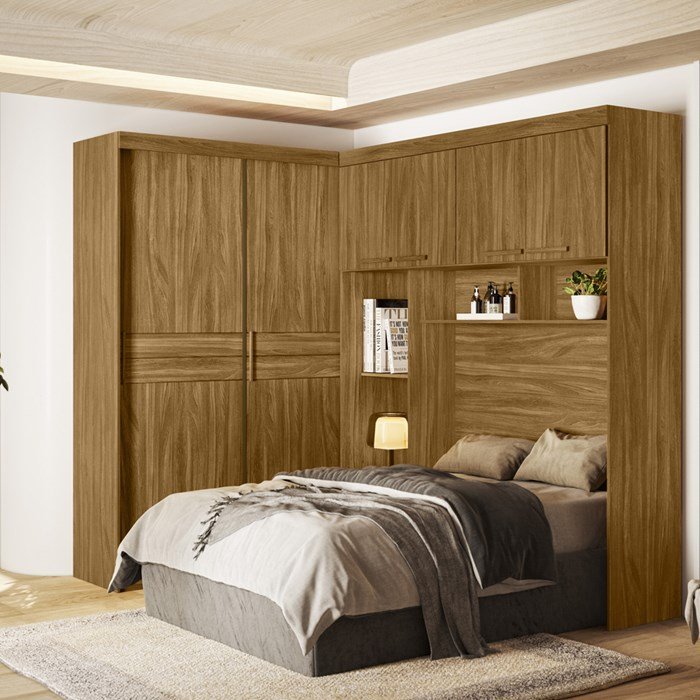Dormitorio Modulado Casal 6 Portas FL0270 Freijo Moval - 10