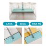 Mop Inteligente 360° Vassoura Rodo Magico Flexível Giratório com Refil - Limpa Lava e Seca - 2