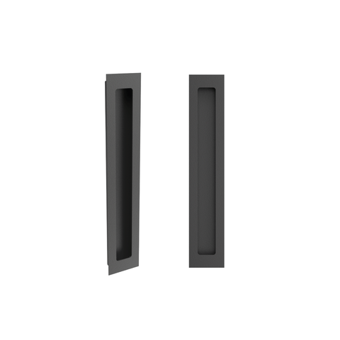Puxador Concha/Cava 30cm em Aço Inox Cor Preto Fosco (2un)