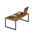 Ver imagem 6 de Mesa De Centro Decorativa Sala Industrial Retangular Ferro e Madeira