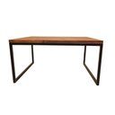 Ver imagem 4 de Mesa De Centro Decorativa Sala Industrial Retangular Ferro e Madeira