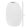 Vaso Decorativo Ceramica Branco 11x8x7cm Florarte - 3