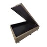 Base de Cama Box com Baú Solteiro, Queen, Casal, King Suede Bege - Bege - Solteiro - 4