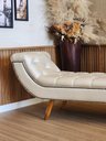 Ver imagem 2 de Puff Recamier Veneza 140cm para Quarto Casal em Linho Rústico Bege - Design Premium Larbelle