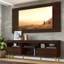Ver imagem 3 de Rack Retrô com Painel para TV até 65" Multimóveis Flórida FG3133 Madeirado/Natural