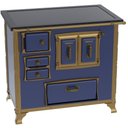 Ver imagem 1 de Fogao a Lenha Venax Gii N 2 Renaissance Premium Azul Sd