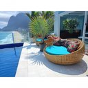 Ver imagem 5 de Chaise Sofá Redondo Concha 1,60m Fibra para Jardim Piscina Nossa Kasa Móveis Palha