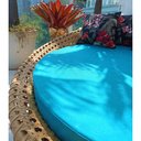 Ver imagem 3 de Chaise Sofá Redondo Concha 1,60m Fibra para Jardim Piscina Nossa Kasa Móveis Palha
