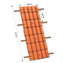 Ver imagem 4 de Telha Colonial PVC 2,30x0,86cm 5 Ondas Permatti