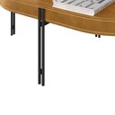 Ver imagem 5 de Mesa de Centro Bete 93cm no Couro Caramelo - Sallar Home