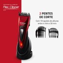 Ver imagem 2 de Máquina de Cortar Cabelo Mondial Flex Clipper Lâminas em Aço Inox 10w Vermelho/preto Bivolt - Cr-