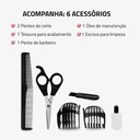 Ver imagem 5 de Máquina de Cortar Cabelo Mondial Flex Clipper Lâminas em Aço Inox 10w Vermelho/preto Bivolt - Cr-