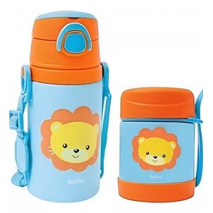 Pote Termico + Garrafinha de Aluminio Leao - Buba