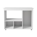 Ver imagem 2 de Balcão Cozinha para Forno Micro-ondas Multiuso Liz 03 Portas Branco - Desk Design