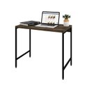 Ver imagem 5 de Escrivaninha Mesa Escritório Estilo Active 90cm Industrial Yescasa Carvalho Dark Marrom
