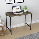 Ver imagem 1 de Escrivaninha Mesa Escritório Estilo Active 90cm Industrial Yescasa Carvalho Dark Marrom