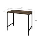 Ver imagem 3 de Escrivaninha Mesa Escritório Estilo Active 90cm Industrial Yescasa Carvalho Dark Marrom