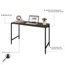 Ver imagem 4 de Escrivaninha Mesa Escritório Estilo Active 120cm Industrial Yescasa Carvalho Dark Marrom