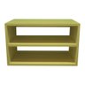 Mesa De Cabeceira Suspenso Criado Mudo Mdf Nicho Quarto Kit 2 Unidades 30x50x31cm - Amarelo - 3